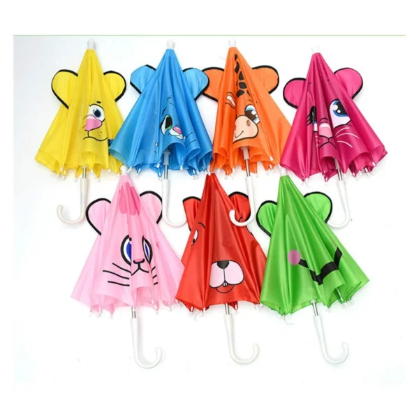Rainbow Ready: The 17-Inch Funbrella for Little Explorers!